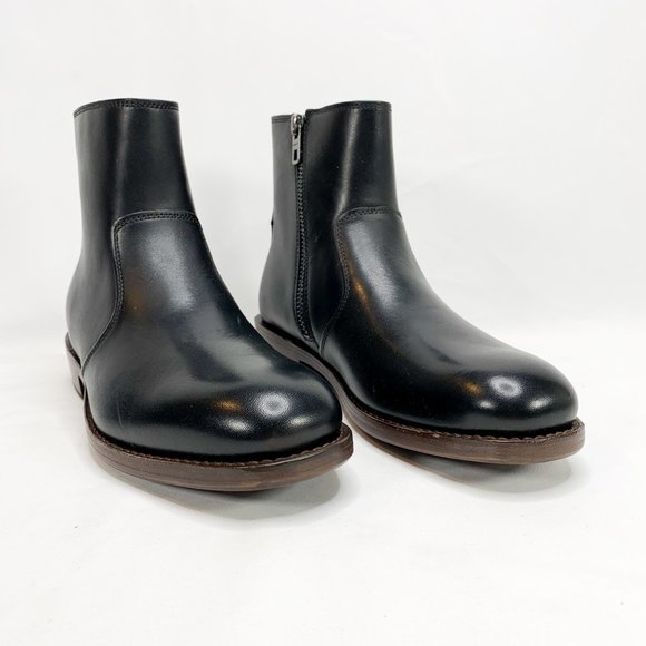 COACH West Black Sleek Zip Boot Ankle 7.5 - Picture 3 of 8